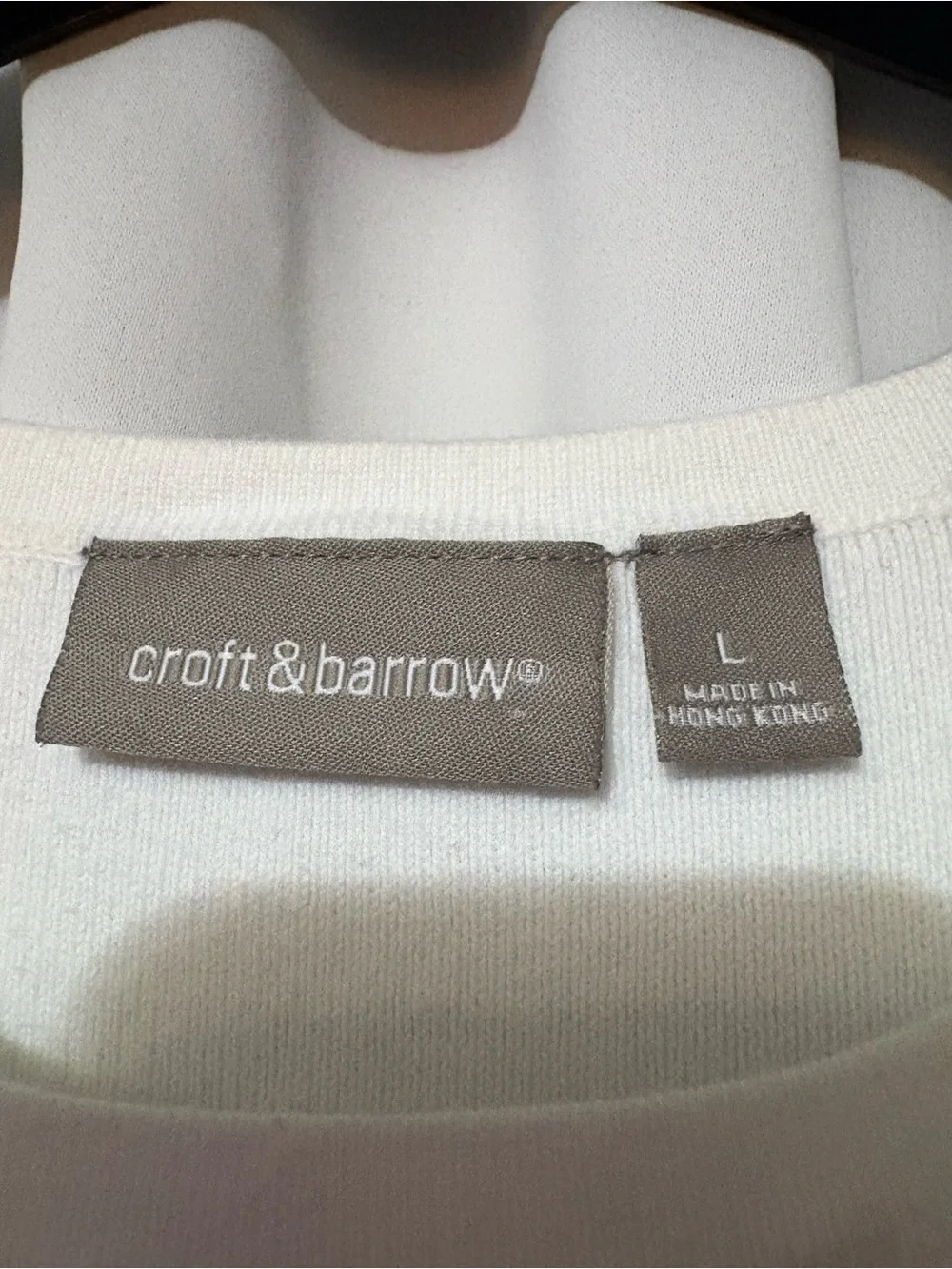 croft & barrow White Sleeveless Knit Sweater Tank #2112 - Picture 2 of 4